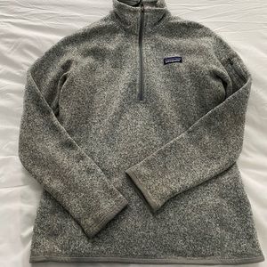 Salt and pepper Patagonia quarter zip fleece